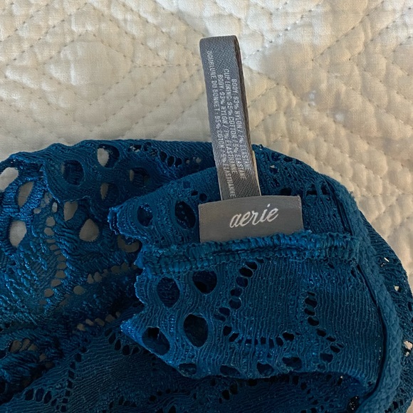 SOLD Aerie Lace Bralette Sz. Medium in Turquoise - Picture 4 of 4
